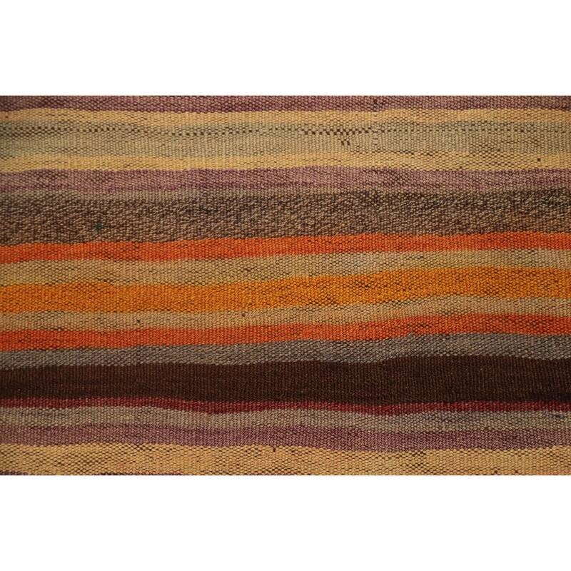 Hand Woven Oriental 100% Wool Carpet Southwestern Tribal Multi-Colored Kilim Area Rug - 6' 6'' X 4' 3''