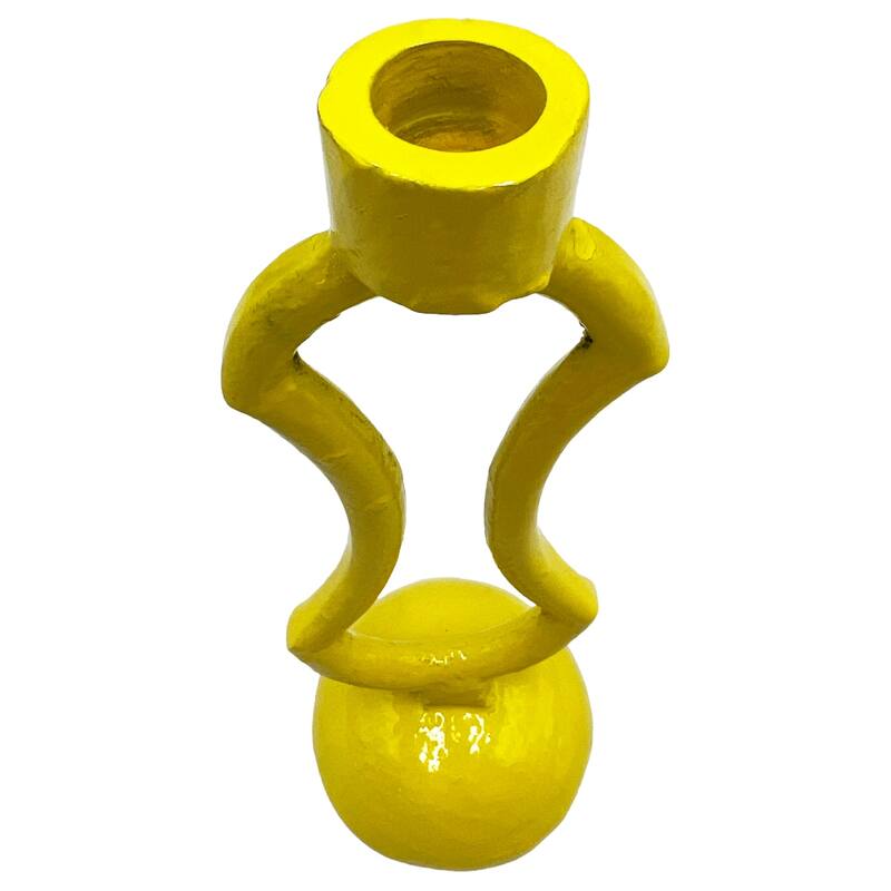 9 Inch High Decorative Handmade Aluminum Modern Candle Holder Set of 2 - 3 x 3 x 9 in