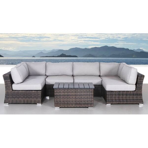 7 Piece Sectional Set with Cushions Bed Bath & Beyond 27901129