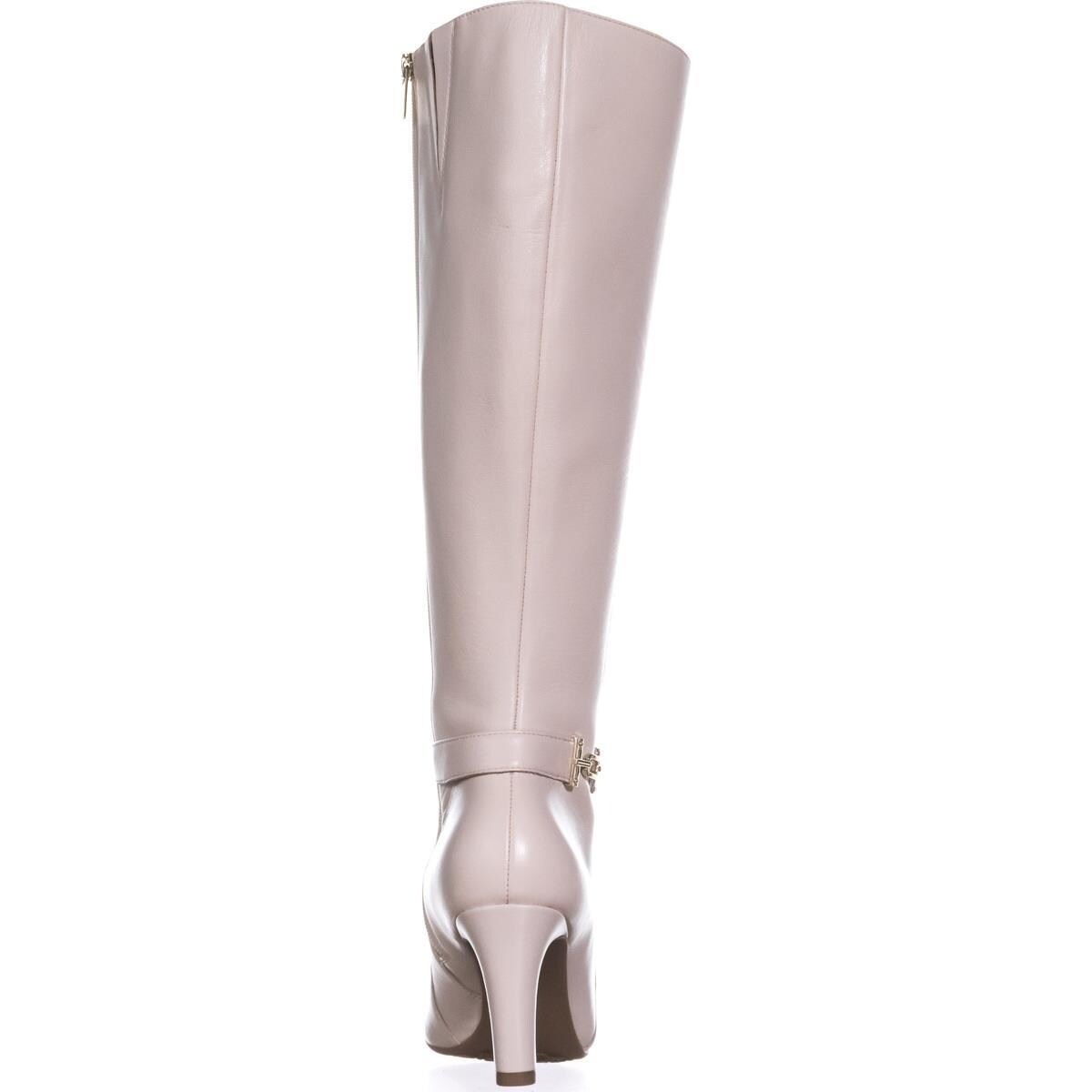 wide calf white boots