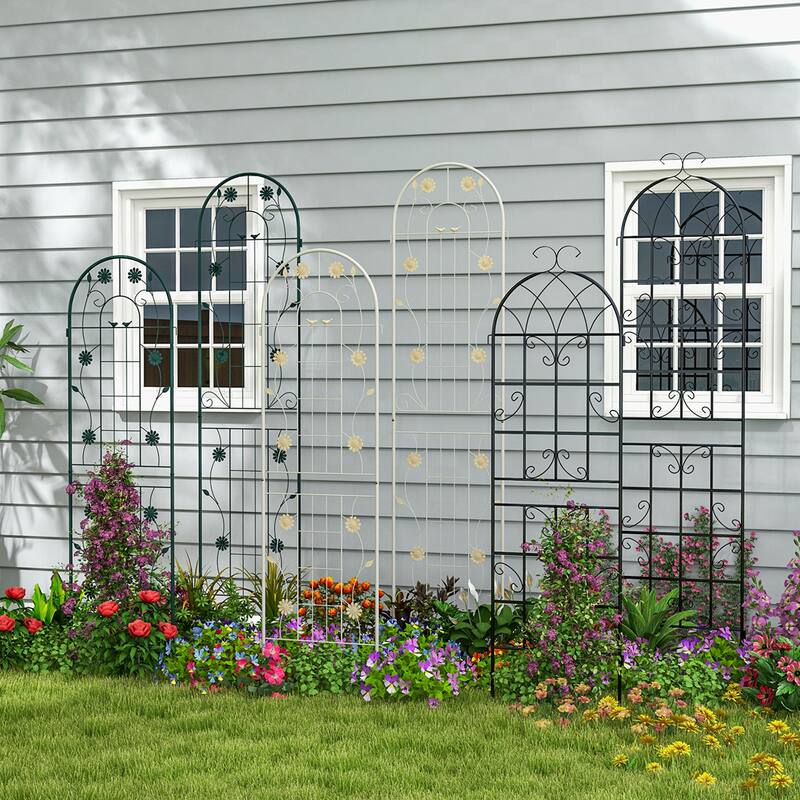 Costway 2 Pack Rustproof Metal Garden Trellis 71" x 20" Wire Lattice - See Details