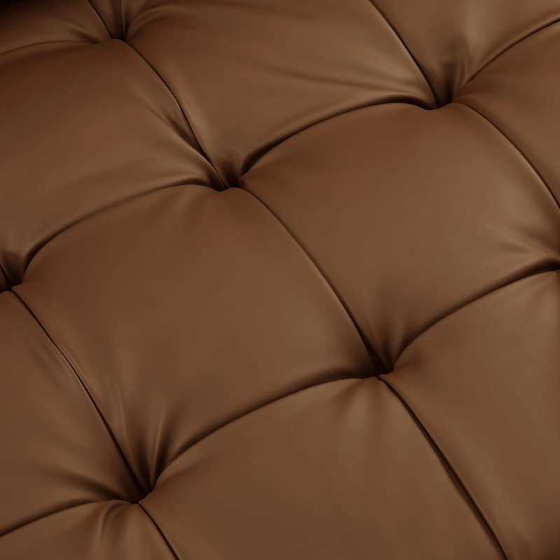 Valour Upholstered Faux Leather Sofa