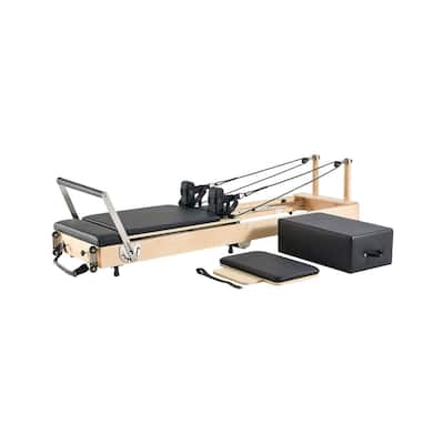 Foldable Pilates Reformer Machine with Jump Board and Box Springs Core Trainer for Home Studio - 94” x 27” x 22”