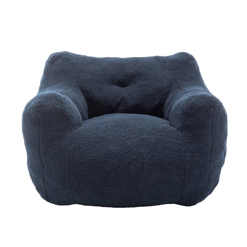 Anmytek Comfy Armrest Bean Bag Chair High-Density Foam Lazy Sofa