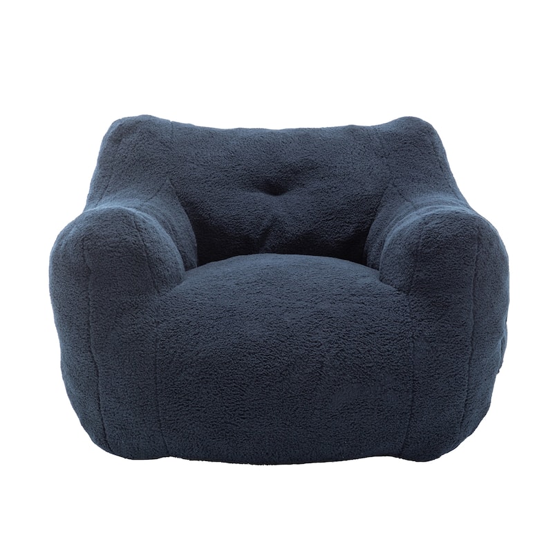 Bean Bag Chair, Bean Bag Sofa Chair with Armrests Stuffed High-Density Foam, Lazy Sofa Comfy Chairs Bean Bag Chair