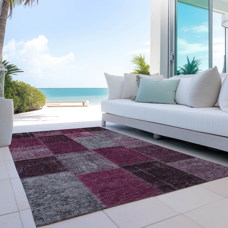 Machine Washable Indoor/ Outdoor Chantille Vintage Oriental Rug