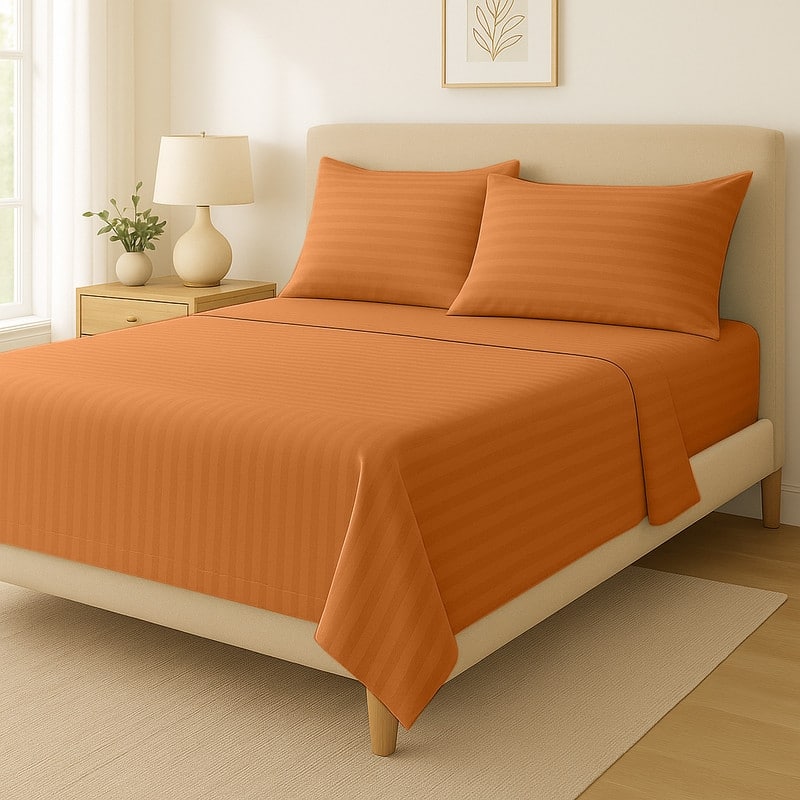 Premium Breathable Cotton Deep Pocket Sheet Set Hotel-Quality Comfort