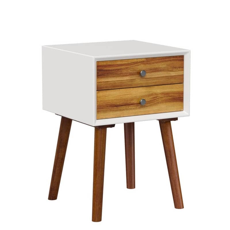 Nightstand with 2 Drawers Set of 2