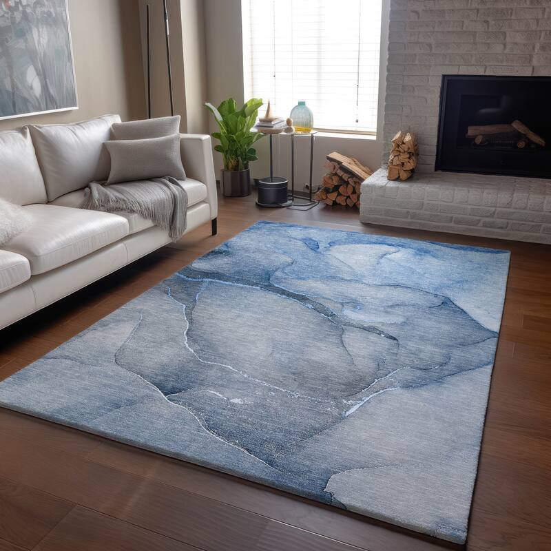 Premium Washable Super Soft Contemporary Abstract Mayfield Rug