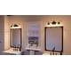 preview thumbnail 2 of 5, Luxury Industrial Chic Bathroom Vanity Light, 11.25"H x 26"W, with Art Deco Style, Olde Bronze Finish by Urban Ambiance