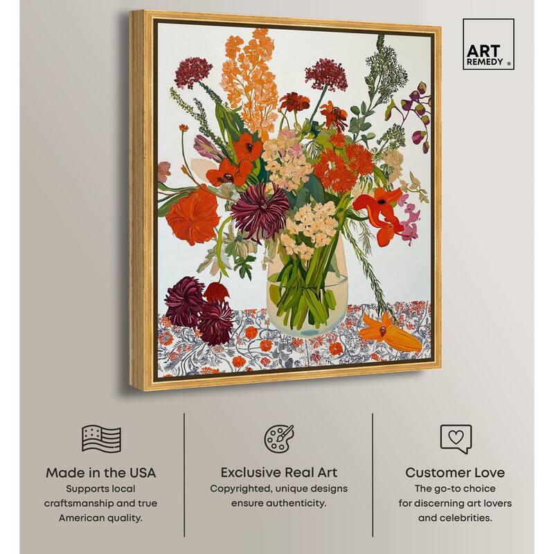 Abundant Blossom Canvas by Art Remedy
