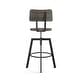 preview thumbnail 37 of 36, Amisco Woodland Adjustable Stool with Distressed Wood Seat