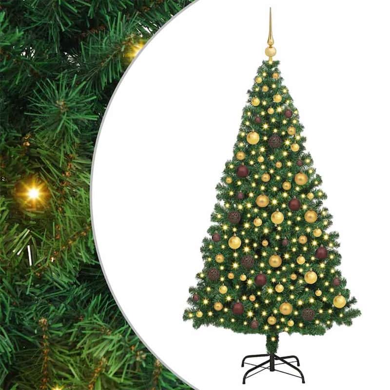vidaXL Christmas Tree with Decorative String Lights