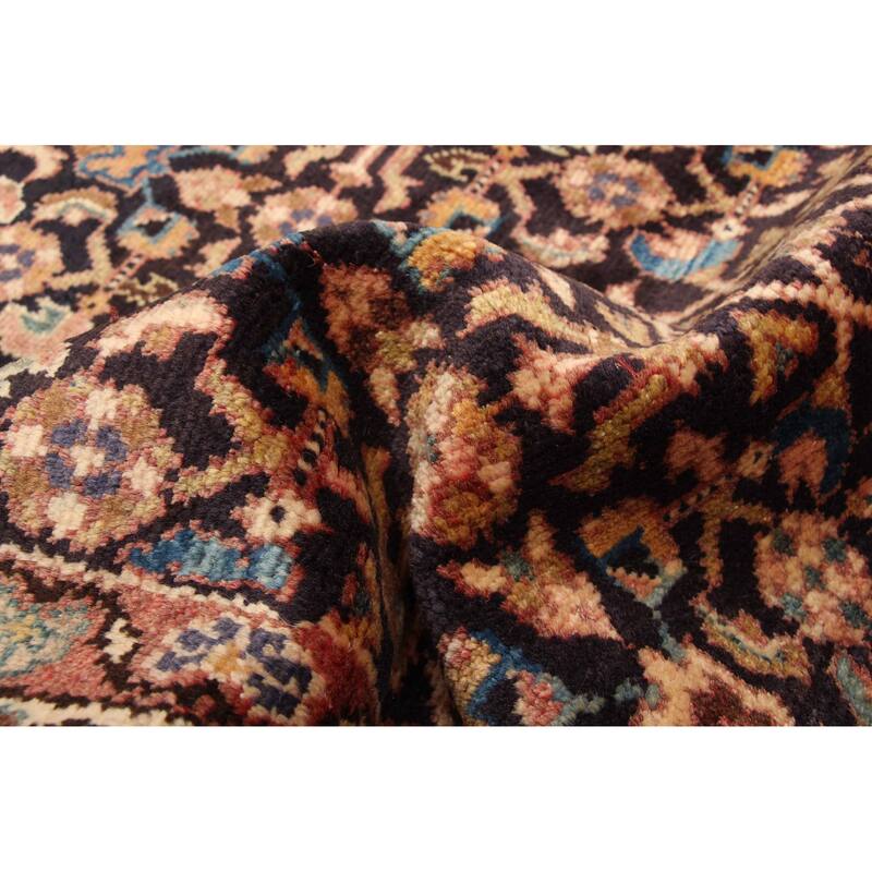 ECARPETGALLERY Hand-knotted Andelz Dark Navy Wool Rug - 3'3 x 8'11