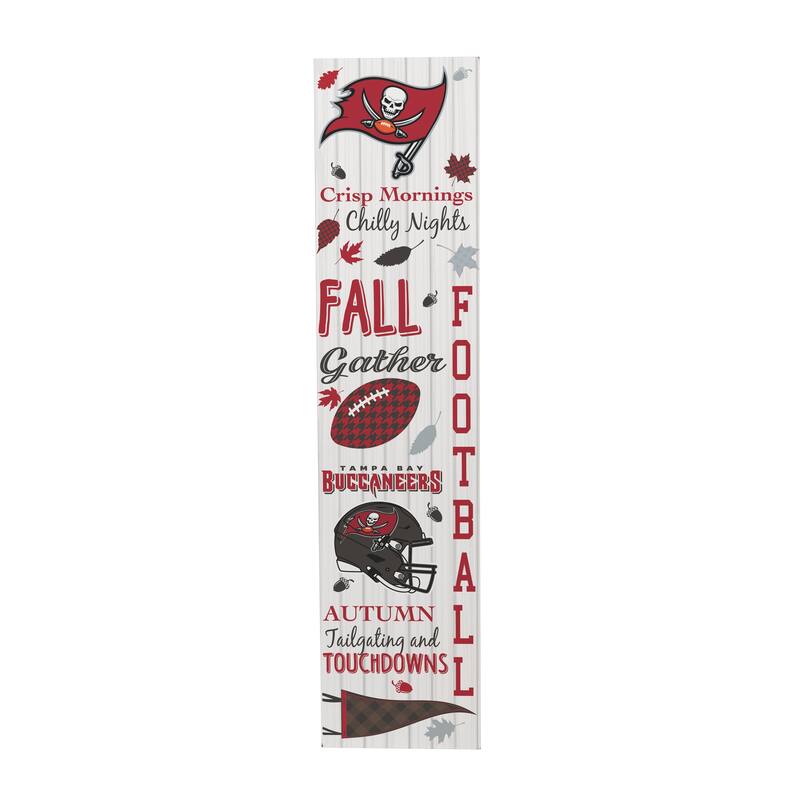 47" Double Sided Seasonal Porch Leaner, Tampa Bay Buccaneers - 47" x 11.25"