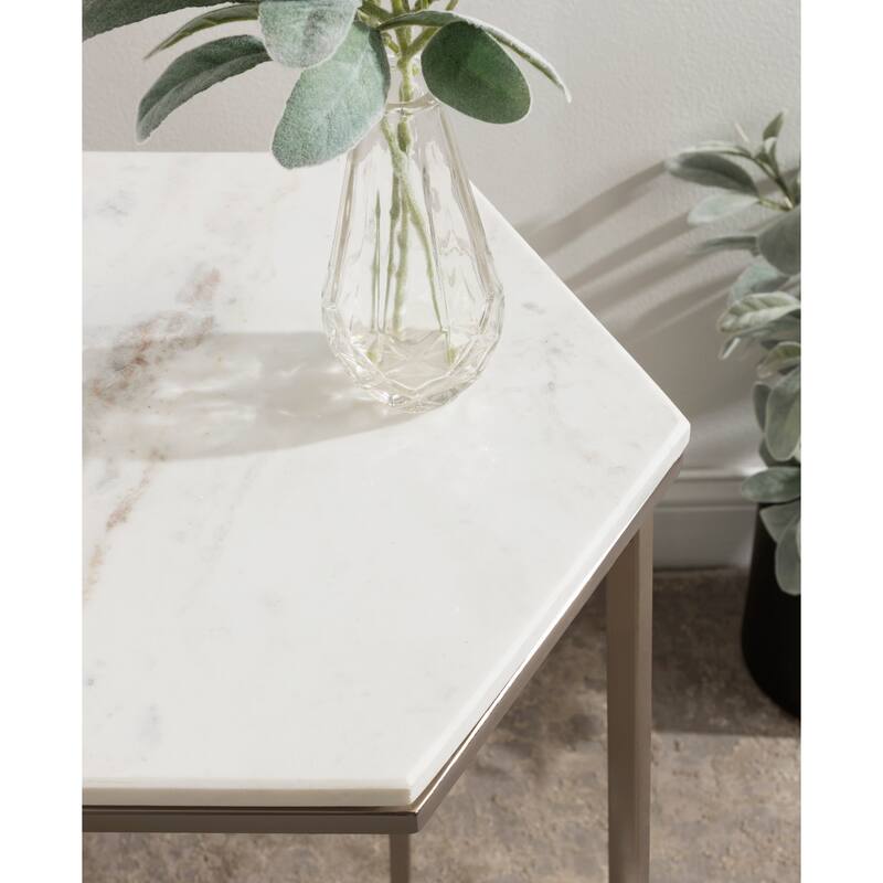 Kate and Laurel Trillion Metal Accent Table
