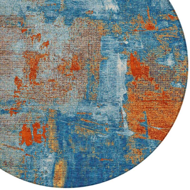 HomeRoots Abstract Transitional Rectangle Outdoor Rug
