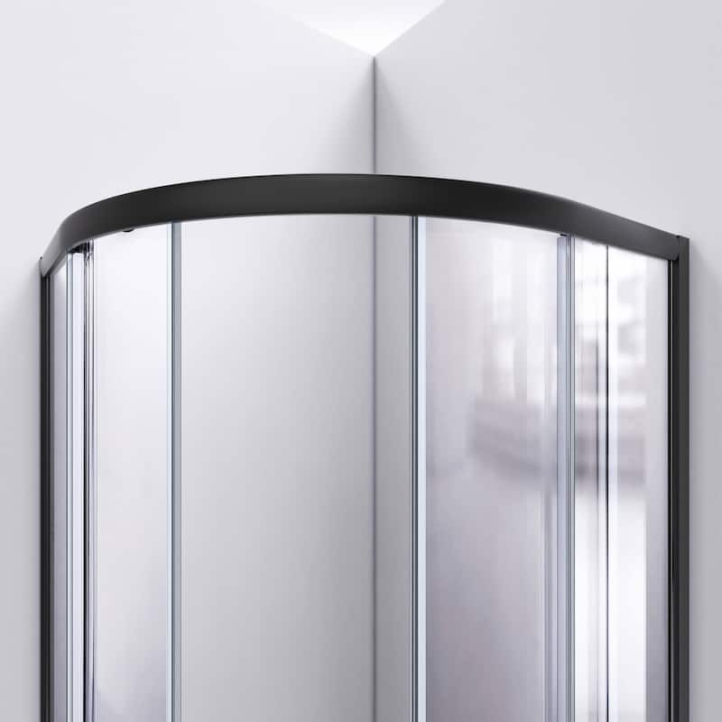 DreamLine Prime 33 in. x 33 in. x 76 3/4 in. H Shower Enclosure, Shower Base and Acrylic Backwall Kit