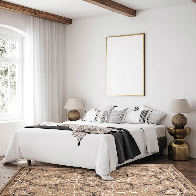ECARPETGALLERY Hand-knotted Tangier Tan Wool Rug - 5'1 x 7'11