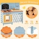 preview thumbnail 7 of 9, Costway Play Kitchen for Kids Wooden Toy Kitchen Playset with - See Details