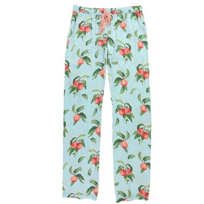 P.J. Salvage Womens Peaches Pajama Lounge Pants, Blue, Small