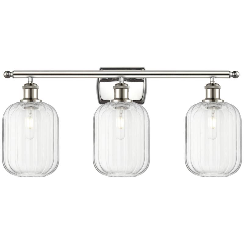Innovations Lighting 516-3W-13-27 Preston Vanity Preston 3 Light 27" - Polished Nickel / Clear