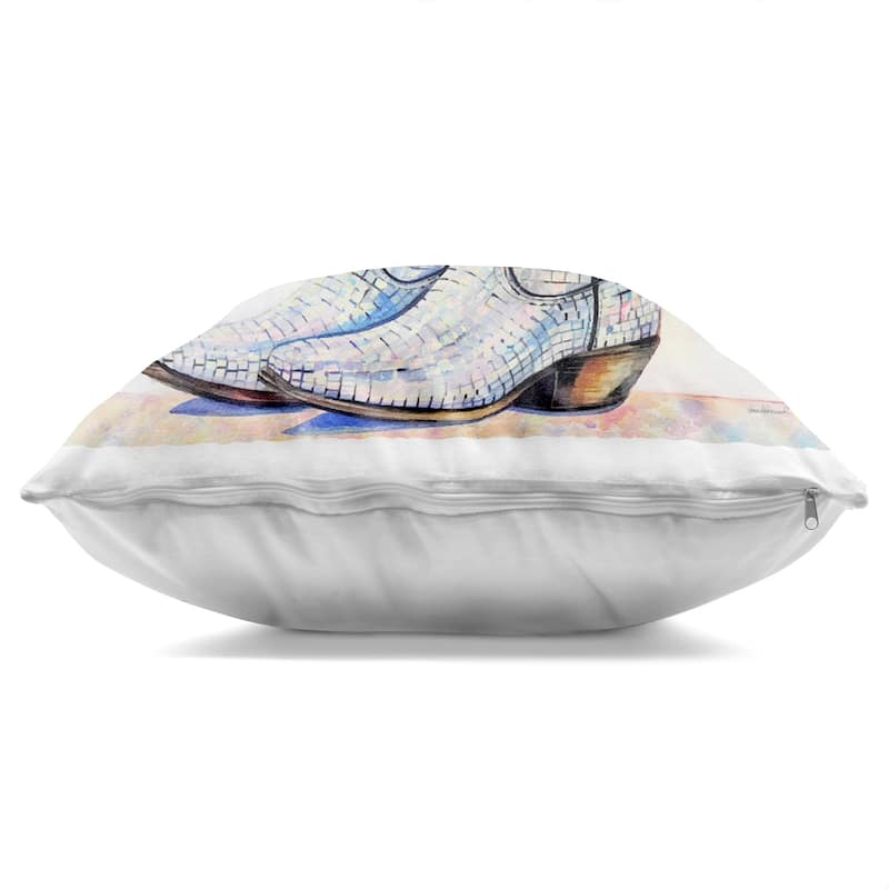 Stupell Hydrangea Filled Cowgirl Boots Decorative Printed Throw Pillow Design by Amanda Greenwood