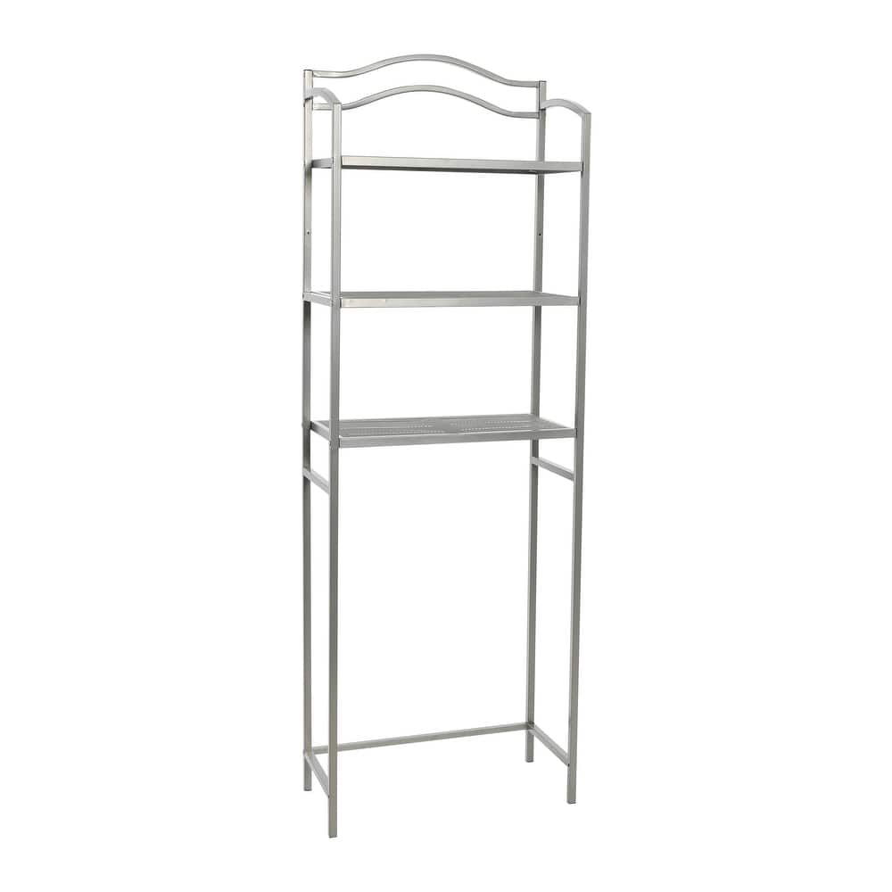 Household Essentials 2-Tier Metal Wall Mount Bathroom Storage Rack