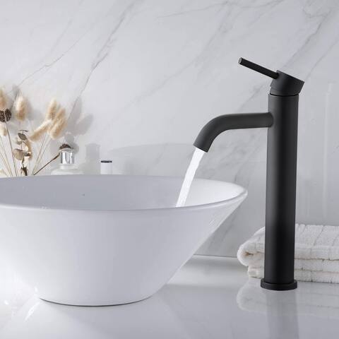 Single Handle Vessel Bathroom Sink Faucet ORB single Tape