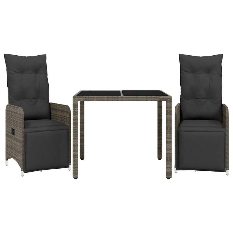 vidaXL Bistro Set Grey - 21.5 x 23.0 x 36.2