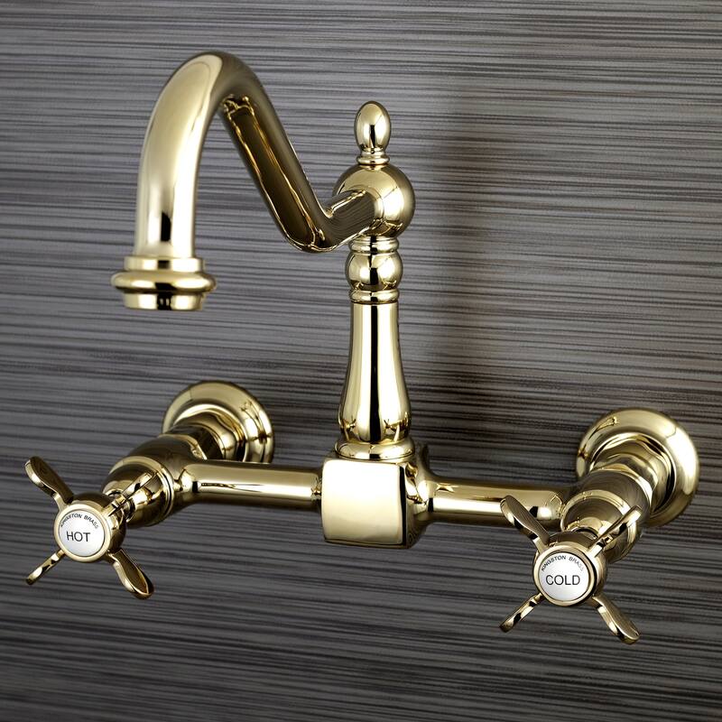 Kingston Brass Essex Wall Mount Bridge Kitchen Faucet