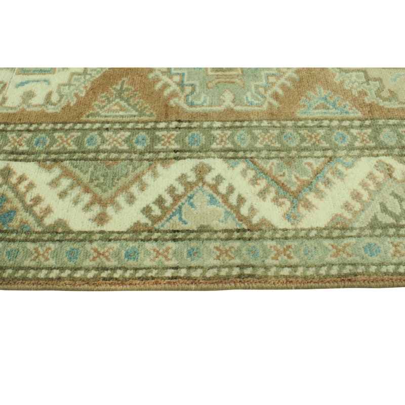 Kazak Humayd Rust/Ivory Runner - 2'9" x 9'5"