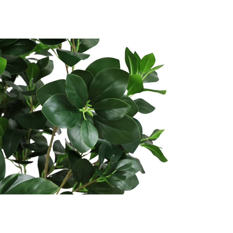 7.2FT Tall Artificial Silk Tree Large Faux Greenery Plant with Lifelike Leaves Potted Fake Plant, 1pc/set