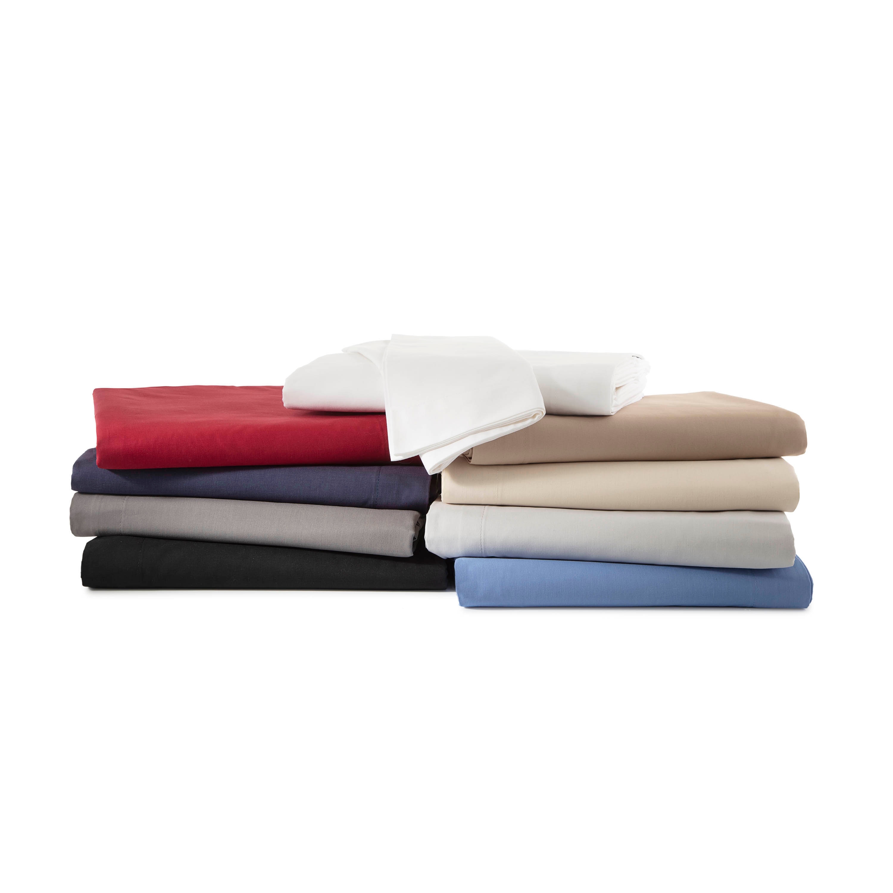 2-Pack Pillow Cases Brushed Cotton Blend Soft, Breathable, Durable