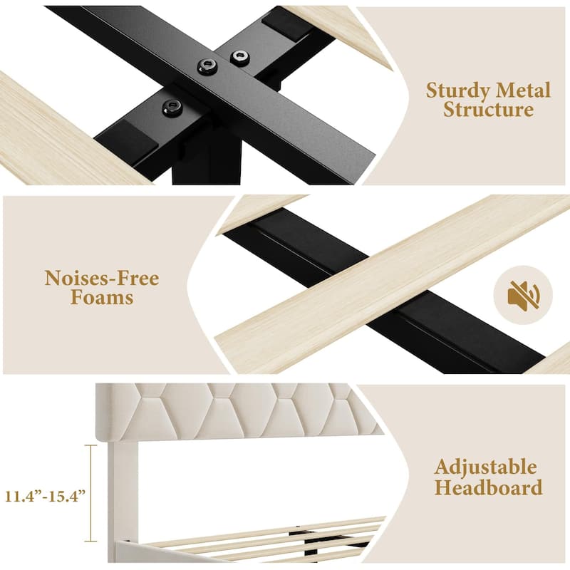 Bed Frame with Headboard