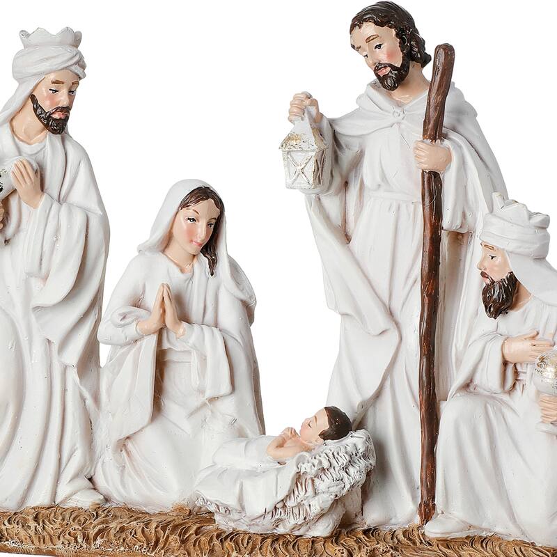 10.5" Divine Nativity Scene Christmas Tabletop Figurine