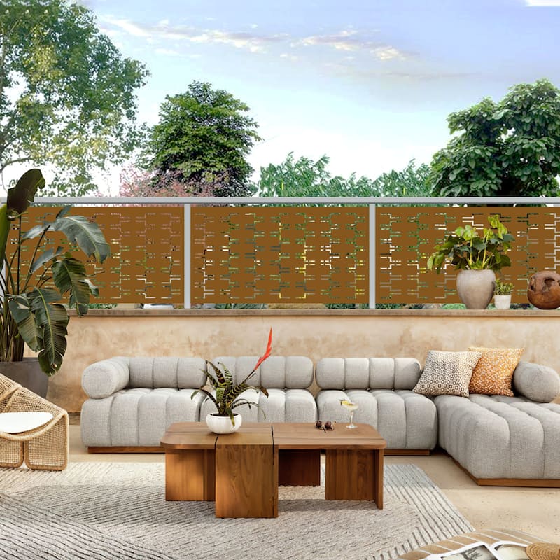 Outdoor Privacy Screen Panel Free Standing Bricks - 72*47