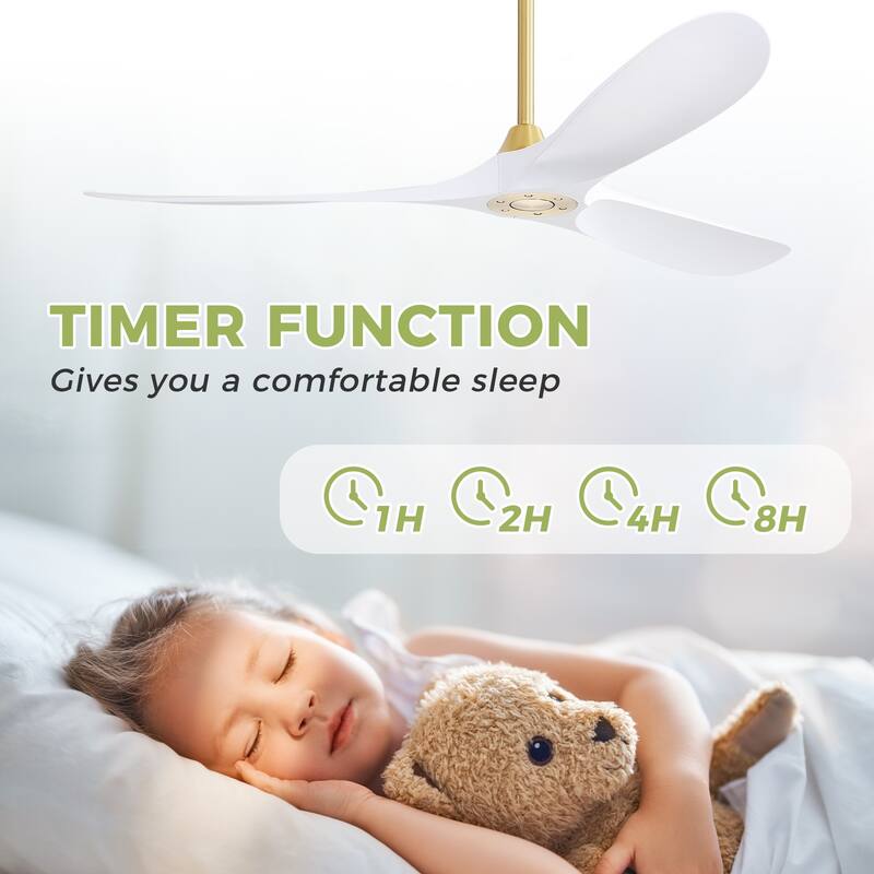 Modern Ceiling Fan With Light Smart Life APP Remote Control Timer For Alexa Google Bedroom Farmhouse