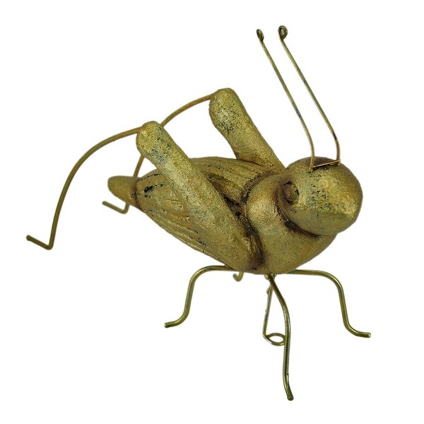 Shop Giant Golden Cricket Bug Decorative Insect Figurine 11