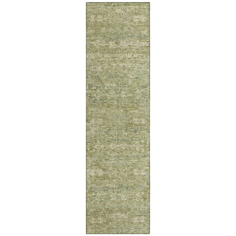 Machine Washable Indoor/ Outdoor Traditional Harmony Chantille Rug