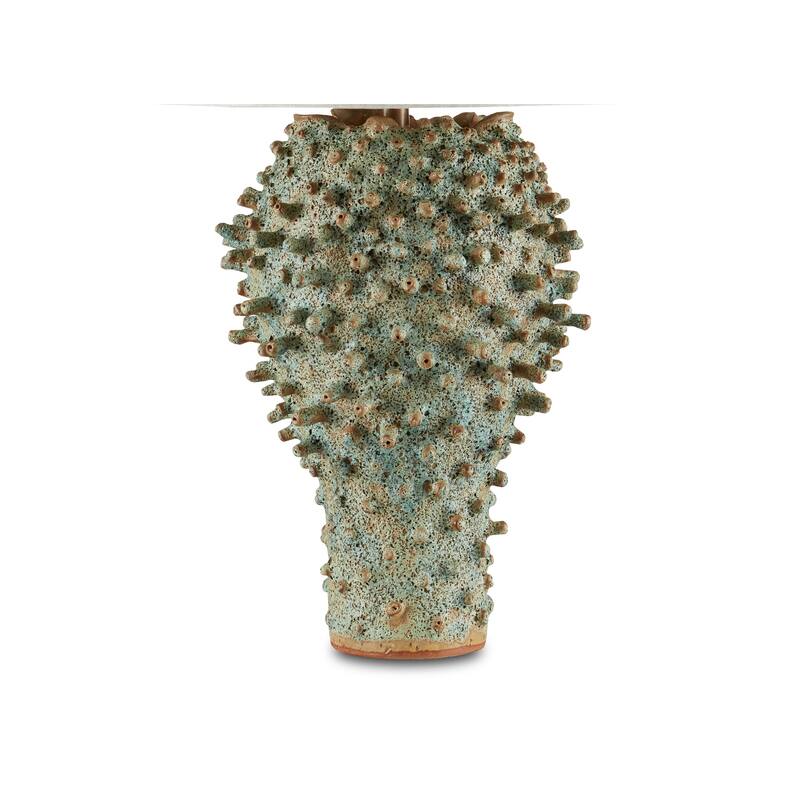 Currey & Company Sea Urchin Green Table Lamp - 30.25"h x 19"dia