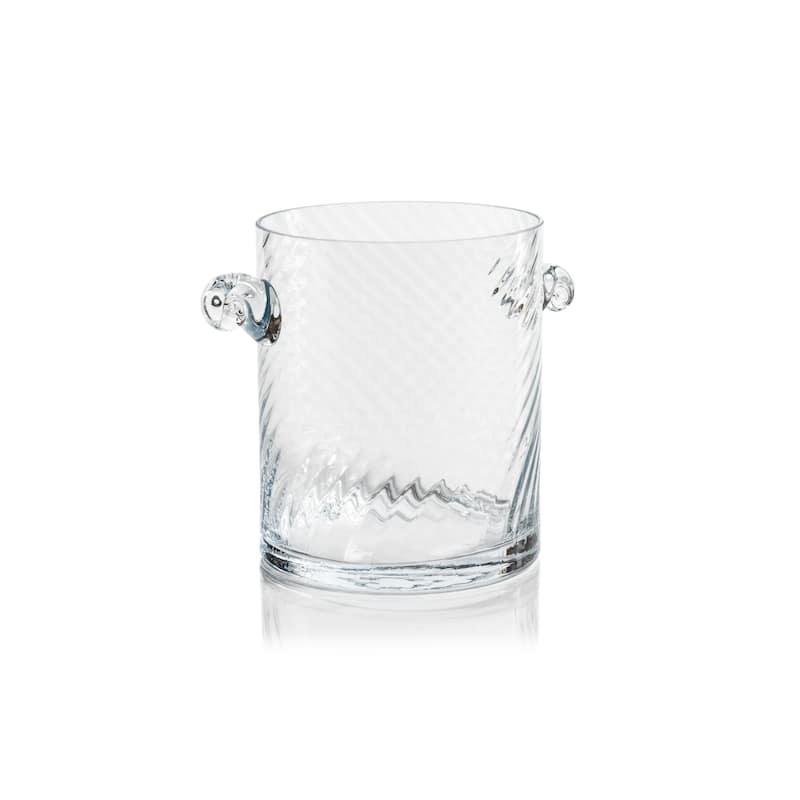 Harrow Swirl Glass Ice Bucket