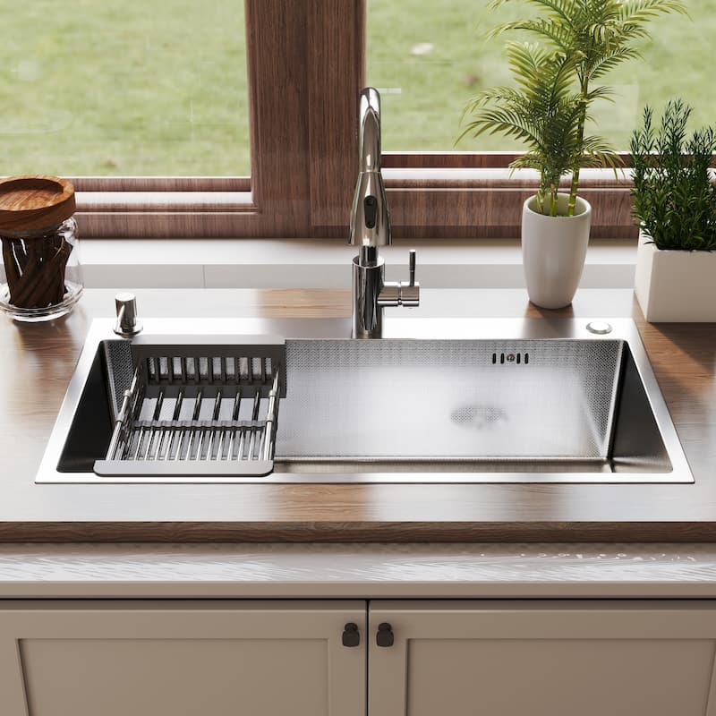 Stainless Steel Single Bowl Drop in Kitchen Sink