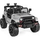 preview thumbnail 1 of 3, 12V Kids Ride On Truck with Remote Control, Spring Suspension - Light Gray - Light Gray