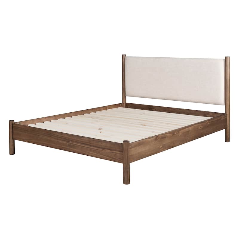 NPD Furniture Bloomfield Queen Bed Set / Canopy Bed Set - Dark Walnut / Bed Set - Queen