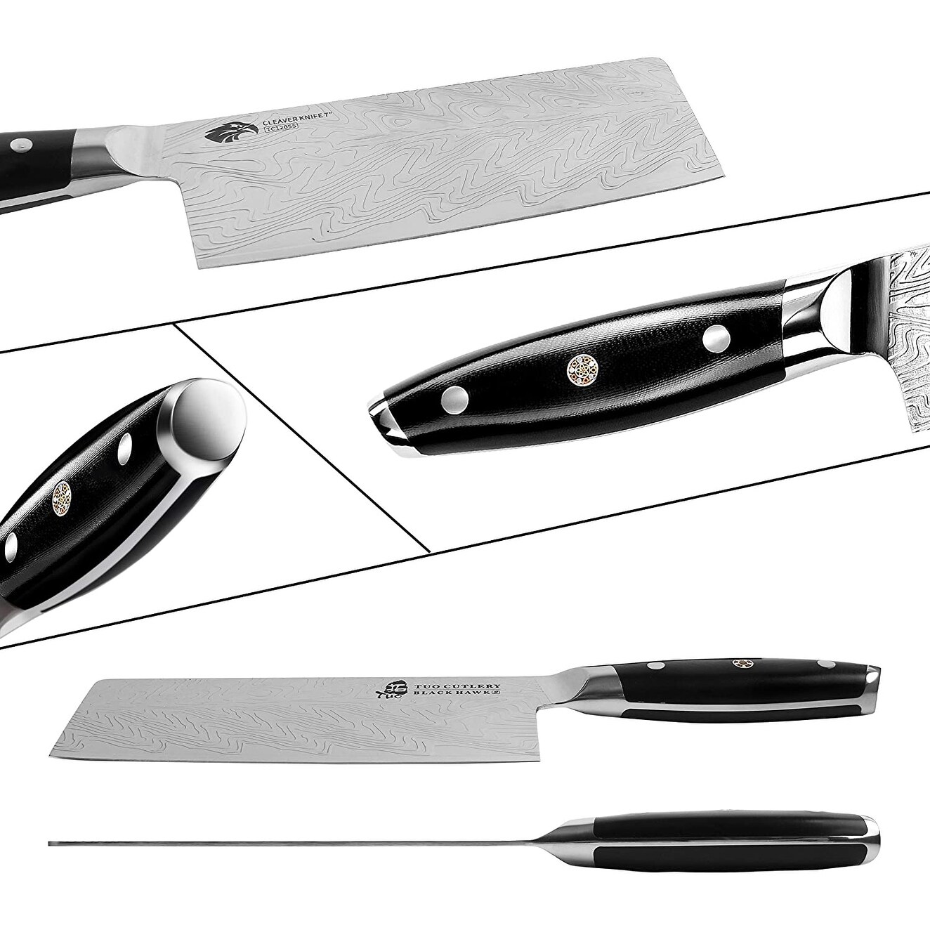 Cuisinart Classic 6-Piece Stainless Steel Chopping Cleaver Set