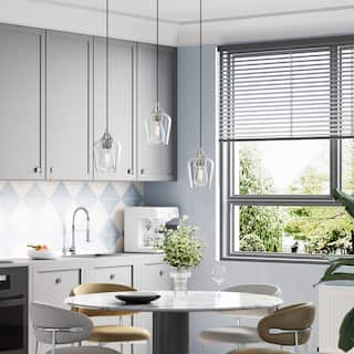 CO-Z 1 Light Pendant Light Fixtures with Adjustable Height 2 Packs