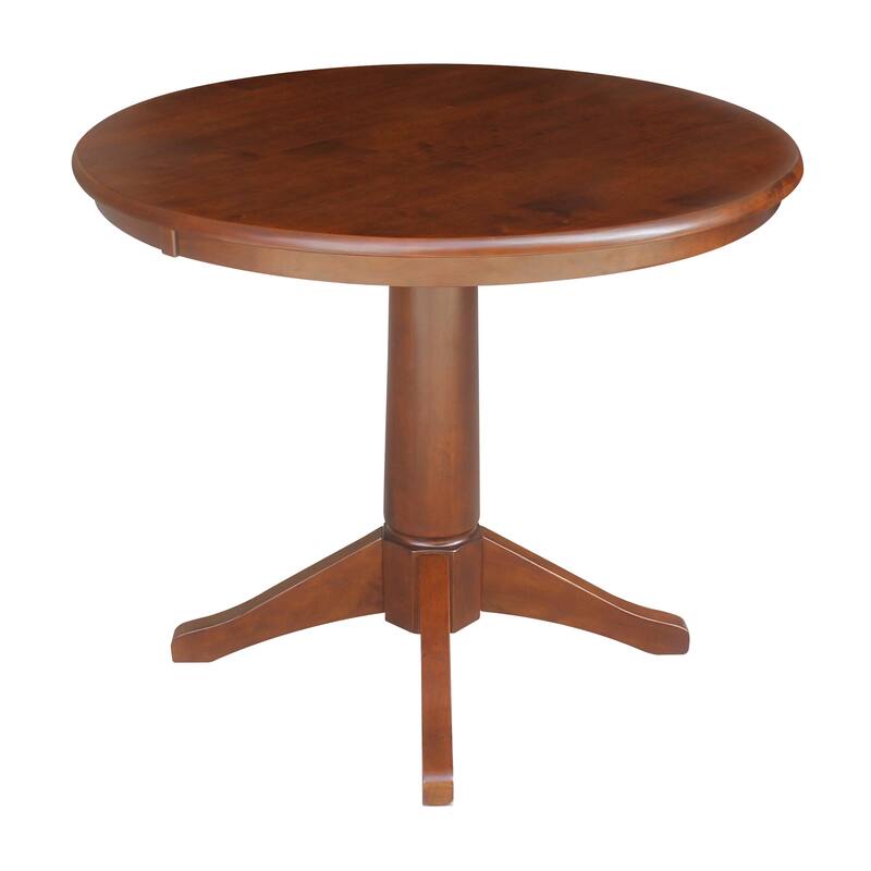 36" Round Pedestal Table - Espresso