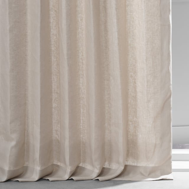 Exclusive Fabrics French Linen Lined Curtain Panel (1 Panel)