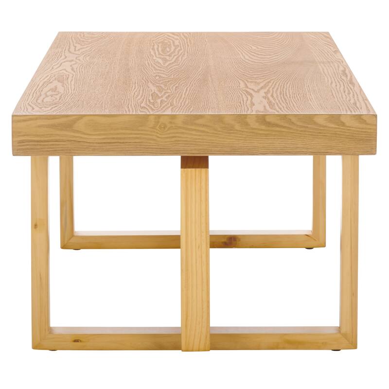 SAFAVIEH Otaki Solid Wood Coffee Table - 47"W x 24"D x 18"H